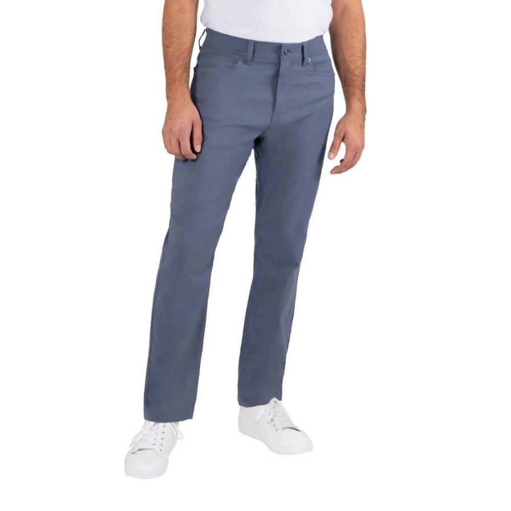 GERRY MEN'S VENTURE COMMUTER PANT STRETCH FABRIC LEG ZIP POCKET COLOR BLUE